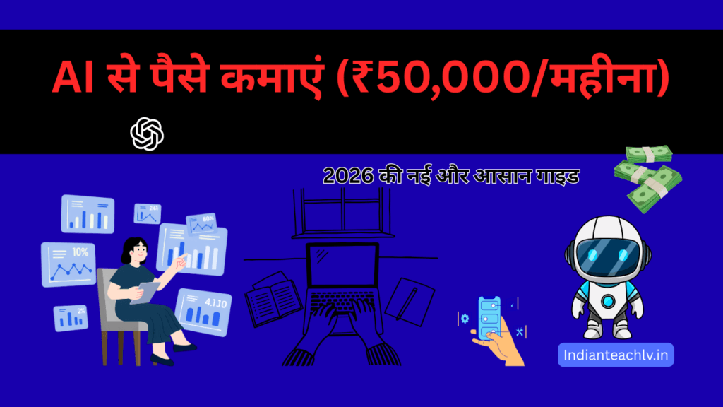 AI Earning Tools (2026) | ऑनलाइन पैसे कमाने के स्मार्ट AI Tools Guide