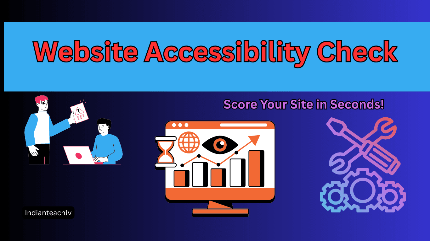 Web Accessibility Auditor tool dashboard showing WCAG score, contrast check, and accessibility issues analysis