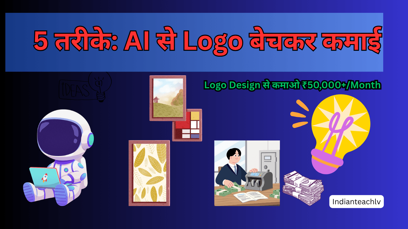 5 तरीके: AI से Logo बेचकर कमाई