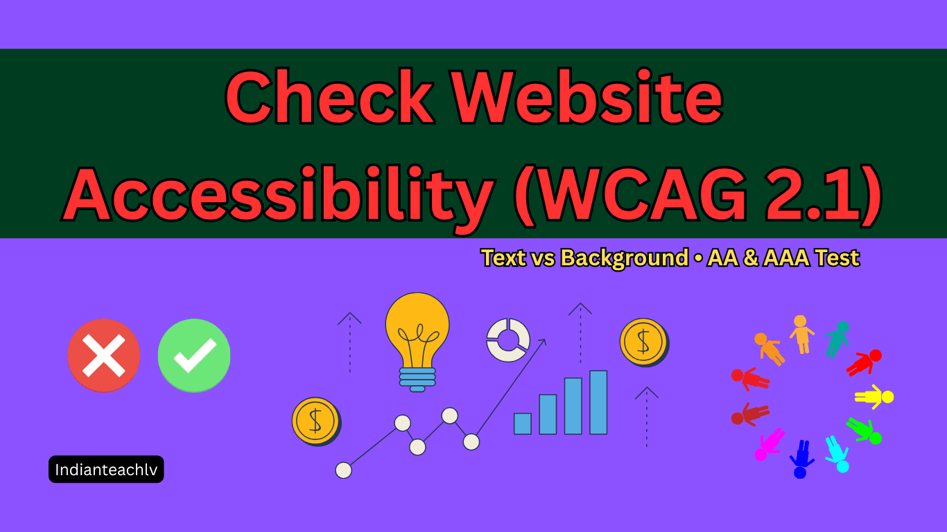 color contrast checker tool for wcag accessibility test text and background colors
