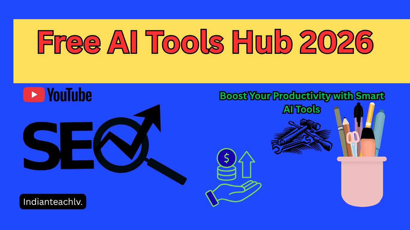 free ai tools hub for seo youtube earning and security tools