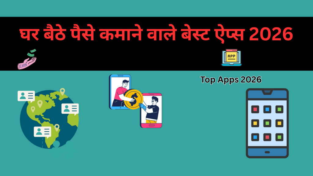 घर बैठे पैसे कमाने वाले बेस्ट ऐप्स