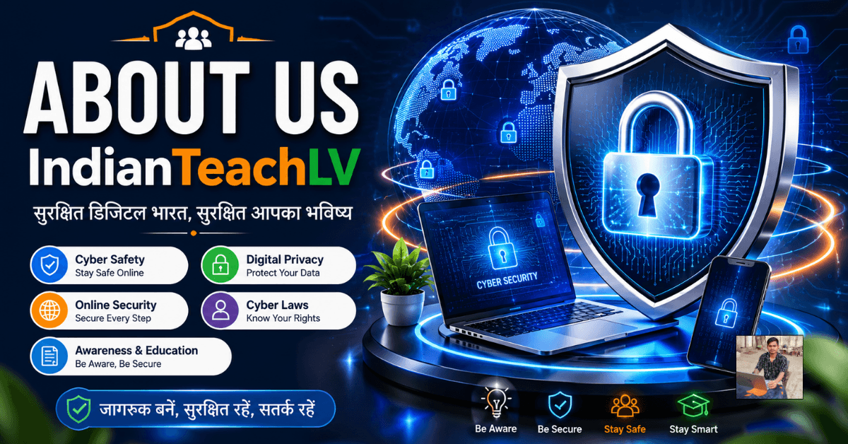 IndianTeachLV About Us cyber safety and digital privacy awareness banner
