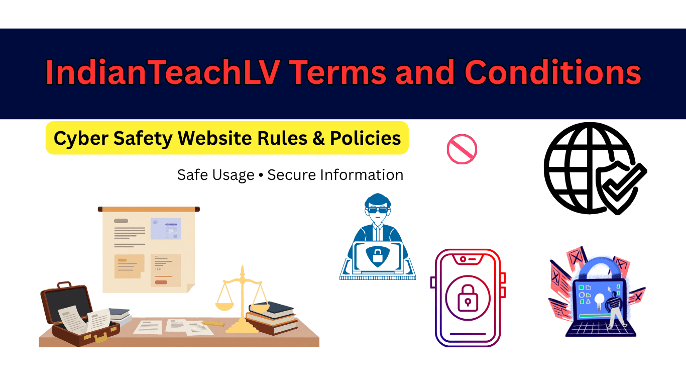 IndianTeachLV Terms and Conditions Cyber Safety Rules Page