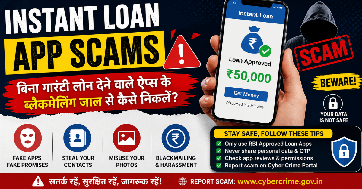 Instant Loan App Scams और Fake Loan Apps से बचने की साइबर सुरक्षा जानकारी