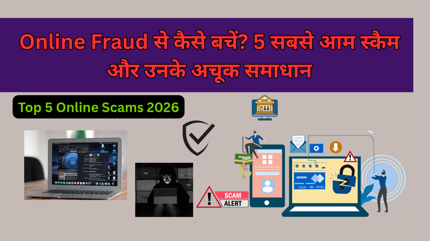 Online Fraud से कैसे बचें? 5 सबसे आम स्कैम और उनके अचूक समाधान